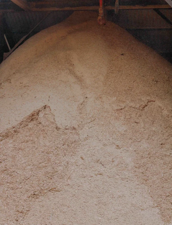 Hardwood sawdust produced from RAMA Firewood hardwood processing offcuts